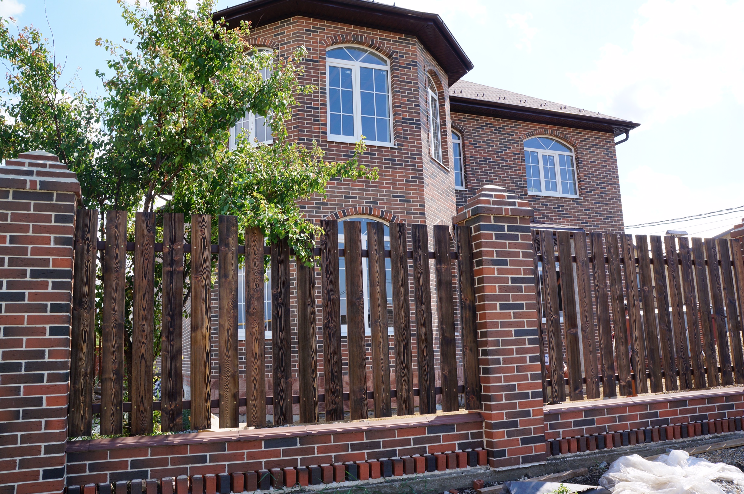 Облицовочный пустотелый, М-200,120x250x65, баварская кладка, коричневый, Пятый элемент КЗ