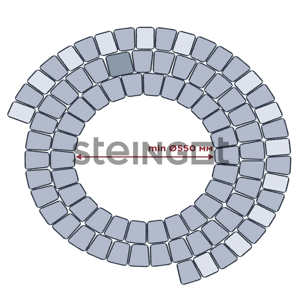 Тротуарная плитка Классика Арко "Loto Bianca" 60мм, STEINGOT