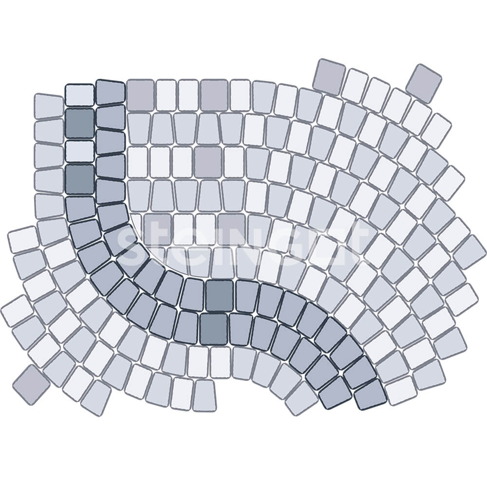 Тротуарная плитка Классика Арко "Fumo Bello" 60мм, STEINGOT